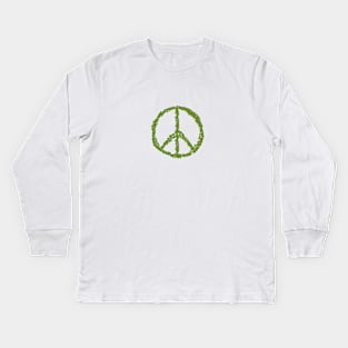 Give Peas a Chance Kids Long Sleeve T-Shirt